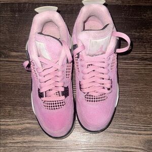 Jordan Pink Retro-Inspired Sneakers with Chunky Silhouette